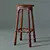 Elegant Handmade Stool 3D model small image 1