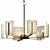 Elegant Marble Square Chandelier 3D model small image 1