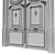  Classic 3D Max Door: 2100mm x 4455mm 3D model small image 6