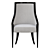 French Empire Fabric Armchair: Elegant and Luxurious 3D model small image 2