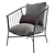 Contemporary Outdoor Armchair 3D model small image 2