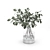 Eucalyptus Glass Vase: Indoor Freshness 3D model small image 1