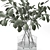 Eucalyptus Glass Vase: Indoor Freshness 3D model small image 2