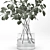 Eucalyptus Glass Vase: Indoor Freshness 3D model small image 3