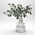 Eucalyptus Glass Vase: Indoor Freshness 3D model small image 5