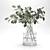 Eucalyptus Glass Vase: Indoor Freshness 3D model small image 8