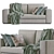 Elegant Alhambra Sofa with Stunning Dimensions 3D model small image 1