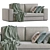 Elegant Alhambra Sofa with Stunning Dimensions 3D model small image 6