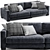 Modern Enzo Sofa: Sleek Design, 2015 Version 3D model small image 1