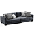 Modern Enzo Sofa: Sleek Design, 2015 Version 3D model small image 4