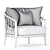 Modern Erica Armchair: Stylish and Comfortable 3D model small image 5