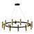 Loft Brass Pendant Light: REACT 9, 11 3D model small image 1