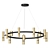 Loft Brass Pendant Light: REACT 9, 11 3D model small image 2