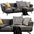 Ditra Italia Lennox Soft - Stylish 3D Sofa 3D model small image 1