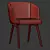 Elegant Reeves Dining Chair 3D model small image 5