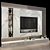 Sleek TV Wall Set: Modern & Stylish 3D model small image 3