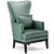 Elegant Bryn Wing Chair - Havertys 3D model small image 4