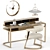 Elegant Highland Desk & Dexter Dining Chair 3D model small image 8