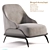 Modern Brigid Armchair: Sleek Design, Exportable 3D model small image 1