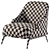 Modern Brigid Armchair: Sleek Design, Exportable 3D model small image 5