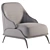 Modern Brigid Armchair: Sleek Design, Exportable 3D model small image 6