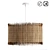 Exotic Raffia Lampshade: Alluzi 3D model small image 1