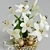 Elegant Lily White Decor Set 3D model small image 5