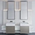 Modern Bathroom furniture T2 3D model small image 1