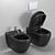 Title: Duravit Starck 3 Wall-Hung Toilet & Bidet Set 3D model small image 2