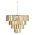 Zebrano Chandelier: Turkish Elegance 3D model small image 3