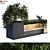 Boxed Garden: Plant Set with Bench 3D model small image 1