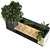 Boxed Garden: Plant Set with Bench 3D model small image 4