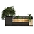 Boxed Garden: Plant Set with Bench 3D model small image 6
