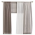 Elegant Curtain 878: Modern Design 3D model small image 1