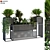 Greenery Box Set 066: Indoor Plant in Stylish Display 3D model small image 1