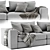 Sophisticated Linteloo Hamptons 2-Seater Sofa 3D model small image 3