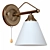 Modern Bronze Wall Lamp 3D model small image 1