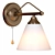 Modern Bronze Wall Lamp 3D model small image 4