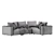 Sleek and Stylish Soren Modular Sofa 3D model small image 7