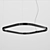 Minimalist Pendant Lighting: PANZERI ZERO SQUARE 3D model small image 3