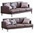 Luxury Bonaldo Leather Sofa Paraiso 3D model small image 4
