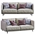 Modern Minimal Sofa K2 3D model small image 2