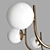 Elegant Gold & Black Pendant Lamp - Maytoni Rendez-vous 3D model small image 3