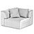 Infinity Corner Armchair: Modern Elegance 3D model small image 3