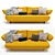 Modern 3D Sofa | 3Ds Max & OBJ Formats 3D model small image 3