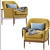 Elegant Alperce Armchair 3D model small image 4