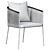 Sleek Outdoor Dining Chairs 3D model small image 5