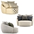 Flex Team Globe Poltrono - 3D Sofa in 2 Colors/Materials 3D model small image 4