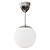 Minimalist White Ceiling Lamp: HÖLJES HOLES 3D model small image 1