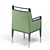 Vintage Gio Ponti 1950 Armchair 3D model small image 7